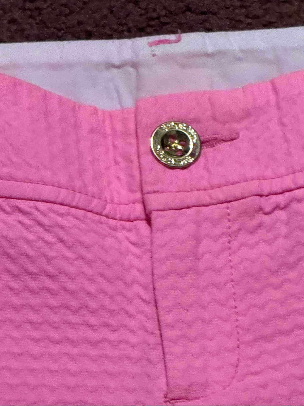Lilly Pulitzer Callahan Pink Shorts Textured Sz 0 - Picture 5 of 7